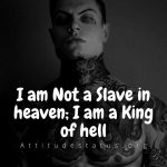 Bad Boy attitude status quotes