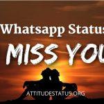 I miss you status for love